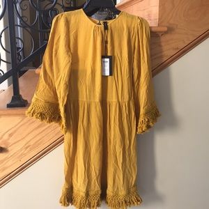 Y.A.S. Dress sz  X- Small Gold tasseled NWT
